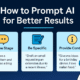 how to prompt AI for better result